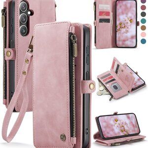 Defencase Compatible with Galaxy A14 5G Case Wallet with RFID Blocking Card